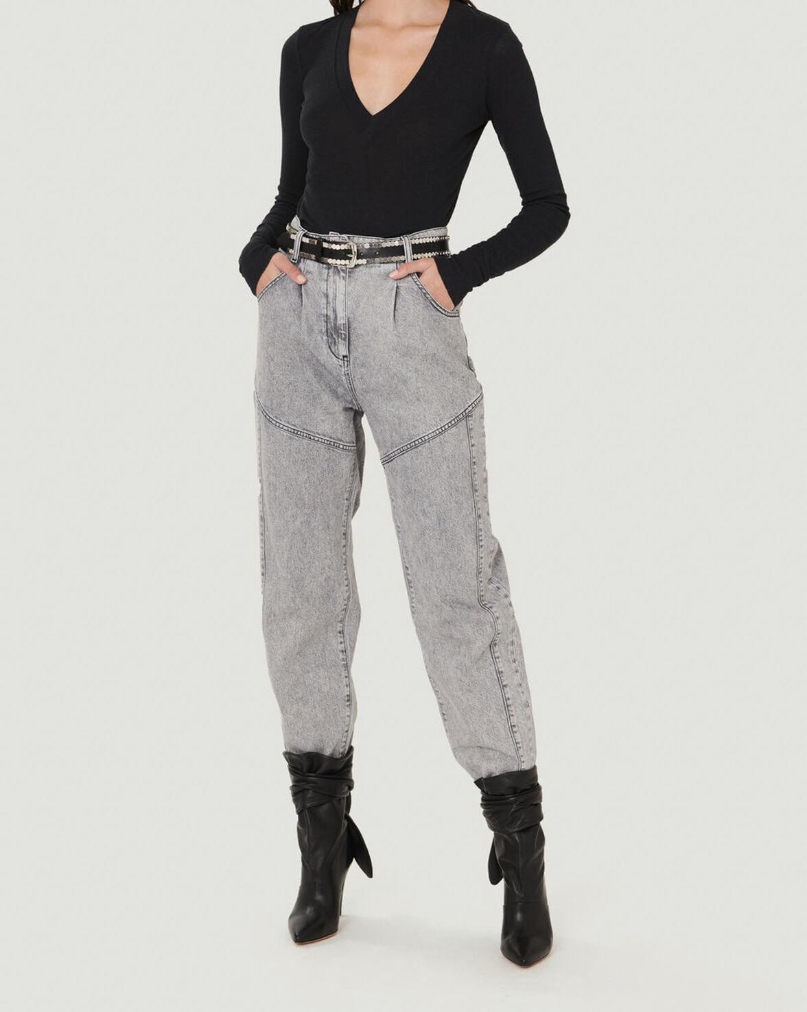AMATILLO LONG SLEEVE V NECK T SHIRT image number null